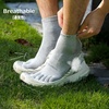 image:imageAzarxis Running Ankle Toe Socks Coolmax for Women Men Lightweight High Performance Athletic Five Finger Socks 3 Pairs5 Black  3 Pairs