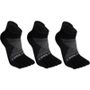 image:imageAzarxis Running Ankle Toe Socks Coolmax for Women Men Lightweight High Performance Athletic Five Finger Socks 3 Pairs1 Coolmax  Black  3 Pairs