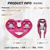 image:imageAzarxis 30 kN Zipline Pulley 6700LBS Zip Line Tandem Dual Trolley Kit for Cable amp Rope Heavy Duty for Rescue Climbing Hauling Backyard Zipline Mountaineering Rigging GrayYellow