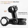 image:imageAzarxis 254mm 318mm Stem 70mm 80mm 90mm 110mm 120mm 130mm 17 35 45 60 Degree Adjustable Bike Stem Mountain Bike Stem Short Handlebar Stem for Bicycle Road Bike MTB BMX Cycling01 60  318 x 90mm
