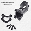 image:imageAzarxis 254mm 318mm Stem 70mm 80mm 90mm 110mm 120mm 130mm 17 35 45 60 Degree Adjustable Bike Stem Mountain Bike Stem Short Handlebar Stem for Bicycle Road Bike MTB BMX Cycling03 35 318 x 70mm