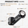 image:imageAzarxis 254mm 318mm Stem 70mm 80mm 90mm 110mm 120mm 130mm 17 35 45 60 Degree Adjustable Bike Stem Mountain Bike Stem Short Handlebar Stem for Bicycle Road Bike MTB BMX Cycling02 45 318 x 90mm