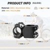 image:imageAzarxis 318mm Stem 45mm 60mm 70mm 80mm 90mm 100mm 110mm 120mm 07 Degree Bike Stem Mountain Bike Stem Short Handlebar Adjustable Stem for Bicycle Road Bike MTB BMX Fixie Gear Cycling03 Black  254 x 38mm