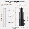 image:imageAzarxis Bike Fork Stem Bicycle Extender Handlebar Riser Adaptor Aluminium Alloy Head up Adapter Flexible Easy Installation for 118 Inch 286 mm Mountain Bike Road Bike MTBBlackness