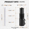 image:imageAzarxis Bike Fork Stem Bicycle Extender Handlebar Riser Adaptor Aluminium Alloy Head up Adapter Flexible Easy Installation for 118 Inch 286 mm Mountain Bike Road Bike MTBPure Black