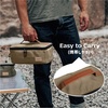 image:imageAzarxis Camping Travel Cooking Utensils Organizer Bag Cookware Storage Bag Portable Small Stuff Case for Storing Flatware Cutlery Digital Accessories Cosmetics Makeup Brushes Dark Green02 Khaki