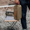 image:imageAzarxis Camping Travel Cooking Utensils Organizer Bag Cookware Storage Bag Portable Small Stuff Case for Storing Flatware Cutlery Digital Accessories Cosmetics Makeup Brushes Dark Green02 Green