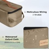 image:imageAzarxis Camping Travel Cooking Utensils Organizer Bag Cookware Storage Bag Portable Small Stuff Case for Storing Flatware Cutlery Digital Accessories Cosmetics Makeup Brushes Dark Green02 Khaki