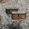 image:imageAzarxis Camping Travel Cooking Utensils Organizer Bag Cookware Storage Bag Portable Small Stuff Case for Storing Flatware Cutlery Digital Accessories Cosmetics Makeup Brushes Dark Green02 Green