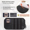 image:imageAzarxis Car Visor Organizer Storage Pouch MultiPocket with Double Zipper Pockets Elastic Bands Glasses Clip Sunglasses Holder and Registration Pocket for Cars SUVs amp Trucks Black  1 PackBlack  2 Pack