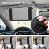 image:imageAzarxis Car Visor Organizer Storage Pouch MultiPocket with Double Zipper Pockets Elastic Bands Glasses Clip Sunglasses Holder and Registration Pocket for Cars SUVs amp Trucks Black  1 PackBlack  2 Pack
