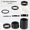 image:imageAzarxis Carbon Fiber Bicycle Headset Spacer 12 Pcs Bike Handlebar Stem Spacers Set Fit 118 Inch Stem for MTB BMX Mountain Road Bikes Cycling 2mm 3mm 5mm 10mmBlack  12 PCS