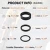 image:imageAzarxis Carbon Fiber Bicycle Headset Spacer 12 Pcs Bike Handlebar Stem Spacers Set Fit 118 Inch Stem for MTB BMX Mountain Road Bikes Cycling 2mm 3mm 5mm 10mmBlack  12 PCS
