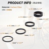 image:imageAzarxis Carbon Fiber Bicycle Headset Spacer 12 Pcs Bike Handlebar Stem Spacers Set Fit 118 Inch Stem for MTB BMX Mountain Road Bikes Cycling 2mm 3mm 5mm 10mmCarbon Fiber  12 PCS
