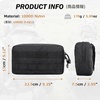 image:imageAzarxis Equipment MultiPurpose Tactical EDC Admin MOLLE Pouch Utility Tools Bag Organizer Military Waist Belt Modular Attachment01  Green  2 Pack