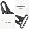 image:imageAzarxis Heavy Duty Metal Sling Clip with Enlarged Mouth  Tactical HK Hook Swivel Snap Buckle for Paracord Webbing Backpack Strap Bag Keychain and Outdoor GearBlack  15  12 Pack