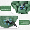 image:imageAzarxis Inflatable Seat Cushion Travel Portable Lightweight Air Stadium Seat Pad Chair Pad with Storage Bag for Airplane Camping Bleacher Hiking Office Car Outdoor GreenBlack