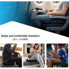 image:imageAzarxis Inflatable Seat Cushion Travel Portable Lightweight Air Stadium Seat Pad Chair Pad with Storage Bag for Airplane Camping Bleacher Hiking Office Car Outdoor GreenDark Blue Pressureinflated