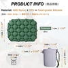 image:imageAzarxis Inflatable Seat Cushion Travel Portable Lightweight Air Stadium Seat Pad Chair Pad with Storage Bag for Airplane Camping Bleacher Hiking Office Car Outdoor BlackGray  Air Pump