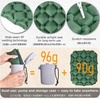 image:imageAzarxis Inflatable Seat Cushion Travel Portable Lightweight Air Stadium Seat Pad Chair Pad with Storage Bag for Airplane Camping Bleacher Hiking Office Car Outdoor GreenBlack  Air Pump