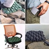 image:imageAzarxis Inflatable Seat Cushion Travel Portable Lightweight Air Stadium Seat Pad Chair Pad with Storage Bag for Airplane Camping Bleacher Hiking Office Car Outdoor BlackDark Gray  Air Pump
