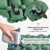 image:imageAzarxis Inflatable Seat Cushion Travel Portable Lightweight Air Stadium Seat Pad Chair Pad with Storage Bag for Airplane Camping Bleacher Hiking Office Car Outdoor BlackDark Gray  Air Pump
