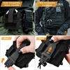 image:imageAzarxis MOLLE Handcuff Pouch Handcuff Holster for Duty Belt or Tactical Vest Fit ASPHingedChainFolding Rigid Handcuffs for Police Law Enforcement and SecurityBlack  Style B