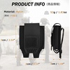 image:imageAzarxis MOLLE Handcuff Pouch Handcuff Holster for Duty Belt or Tactical Vest Fit ASPHingedChainFolding Rigid Handcuffs for Police Law Enforcement and SecurityBlack  Style C