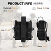 image:imageAzarxis MOLLE Handcuff Pouch Handcuff Holster for Duty Belt or Tactical Vest Fit ASPHingedChainFolding Rigid Handcuffs for Police Law Enforcement and SecurityBlack  Style B
