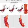 image:imageAzarxis Reflective Tent Guide Rope Lightweight Guy Line Cord with Aluminum Adjuster Guyline Tent Cord Tensioner for Camping Hiking Backpacking  Essential Survival Gear 13 Feet01 Black  6 Pack  4mm