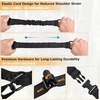 image:imageAzarxis Rifle Sling Two Point Adjustable Traditional Sling Tactical Strap with Shoulder Pad Metal Hooks Length Adjuster for Outdoor Sports Crossbow Hunting Shooting01 Black