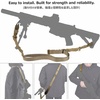 image:imageAzarxis Rifle Sling Two Point Adjustable Traditional Sling Tactical Strap with Shoulder Pad Metal Hooks Length Adjuster for Outdoor Sports Crossbow Hunting Shooting01 Black
