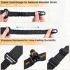 image:imageAzarxis Rifle Sling Two Point Adjustable Traditional Sling Tactical Strap with Shoulder Pad Metal Hooks Length Adjuster for Outdoor Sports Crossbow Hunting Shooting02 Khaki