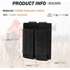 image:imageAzarxis Tactical Pistol Mag Pouch Holder Double Triple Molle Magazines Carrier Holster Bag with Front Loop Panel Fast Access03 Pistol Mag Pouch  2 Pockets  Black