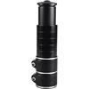 image:imageAzarxis Bike Fork Stem Bicycle Extender Handlebar Riser Adaptor Aluminium Alloy Head up Adapter Flexible Easy Installation for 118 Inch 286 mm Mountain Bike Road Bike MTBBlack Silveriness