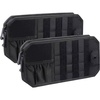 image:imageAzarxis Car Visor Organizer Storage Pouch MultiPocket with Double Zipper Pockets Elastic Bands Glasses Clip Sunglasses Holder and Registration Pocket for Cars SUVs amp Trucks Black  1 PackBlack  2 Pack