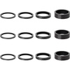 image:imageAzarxis Carbon Fiber Bicycle Headset Spacer 12 Pcs Bike Handlebar Stem Spacers Set Fit 118 Inch Stem for MTB BMX Mountain Road Bikes Cycling 2mm 3mm 5mm 10mmCarbon Fiber  12 PCS