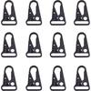 image:imageAzarxis Heavy Duty Metal Sling Clip with Enlarged Mouth  Tactical HK Hook Swivel Snap Buckle for Paracord Webbing Backpack Strap Bag Keychain and Outdoor GearBlack  1  12 Pack