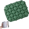 image:imageAzarxis Inflatable Seat Cushion Travel Portable Lightweight Air Stadium Seat Pad Chair Pad with Storage Bag for Airplane Camping Bleacher Hiking Office Car Outdoor GreenGreen  Air Pump