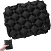 image:imageAzarxis Inflatable Seat Cushion Travel Portable Lightweight Air Stadium Seat Pad Chair Pad with Storage Bag for Airplane Camping Bleacher Hiking Office Car Outdoor BlackBlack Pressureinflated
