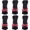 image:imageAzarxis Reflective Tent Guide Rope Lightweight Guy Line Cord with Aluminum Adjuster Guyline Tent Cord Tensioner for Camping Hiking Backpacking  Essential Survival Gear 13 Feet01 Black  6 Pack  4mm