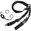image:imageAzarxis Rifle Sling Two Point Adjustable Traditional Sling Tactical Strap with Shoulder Pad Metal Hooks Length Adjuster for Outdoor Sports Crossbow Hunting Shooting01 Black