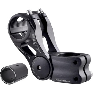 image:imageAzarxis 318mm Stem 45mm 60mm 70mm 80mm 90mm 100mm 110mm 120mm 07 Degree Bike Stem Mountain Bike Stem Short Handlebar Adjustable Stem for Bicycle Road Bike MTB BMX Fixie Gear Cycling02 85  Black  254 x 90mm