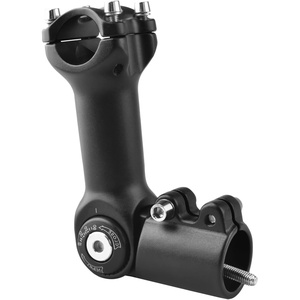 image:imageAzarxis Bike Fork Stem Quill Riser Extension Road Mountain Bicycle Stem Head Up Handlebar Riser Adapter 118 Inch 222mm 254mm 150mmBlack  for 254mm Handlebar and 286mm Steerer Tube