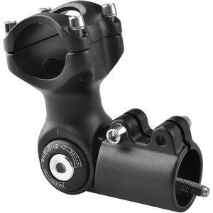 image:imageAzarxis Bike Fork Stem Quill Riser Extension Road Mountain Bicycle Stem Head Up Handlebar Riser Adapter 118 Inch 222mm 254mm 150mmBlack  for 318mm Handlebar and 286mm Steerer Tube