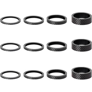 image:imageAzarxis Carbon Fiber Bicycle Headset Spacer 12 Pcs Bike Handlebar Stem Spacers Set Fit 118 Inch Stem for MTB BMX Mountain Road Bikes Cycling 2mm 3mm 5mm 10mmCarbon Fiber  12 PCS