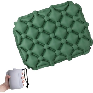 image:imageAzarxis Inflatable Seat Cushion Travel Portable Lightweight Air Stadium Seat Pad Chair Pad with Storage Bag for Airplane Camping Bleacher Hiking Office Car Outdoor GreenGreen  Air Pump