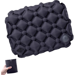 image:imageAzarxis Inflatable Seat Cushion Travel Portable Lightweight Air Stadium Seat Pad Chair Pad with Storage Bag for Airplane Camping Bleacher Hiking Office Car Outdoor GreenDark Gray Pressureinflated