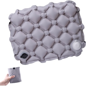image:imageAzarxis Inflatable Seat Cushion Travel Portable Lightweight Air Stadium Seat Pad Chair Pad with Storage Bag for Airplane Camping Bleacher Hiking Office Car Outdoor GreenGray Pressureinflated