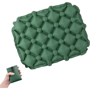 image:imageAzarxis Inflatable Seat Cushion Travel Portable Lightweight Air Stadium Seat Pad Chair Pad with Storage Bag for Airplane Camping Bleacher Hiking Office Car Outdoor GreenGreen